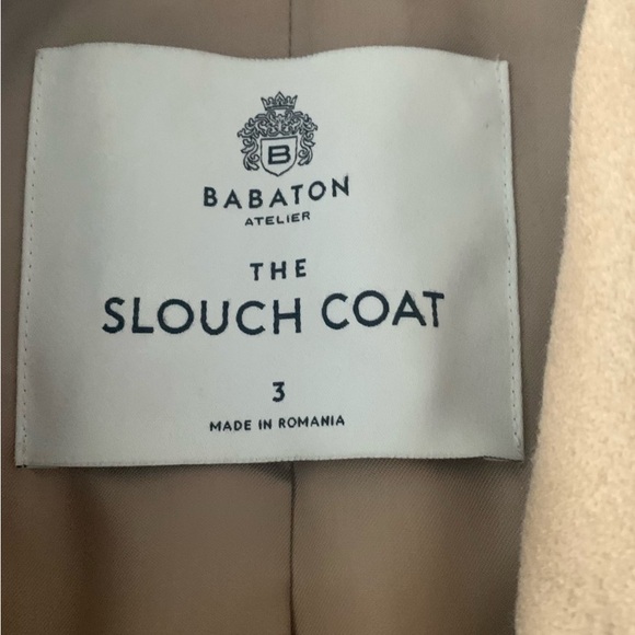 Babaton Slouch Coat Size 3 - Picture 5 of 8